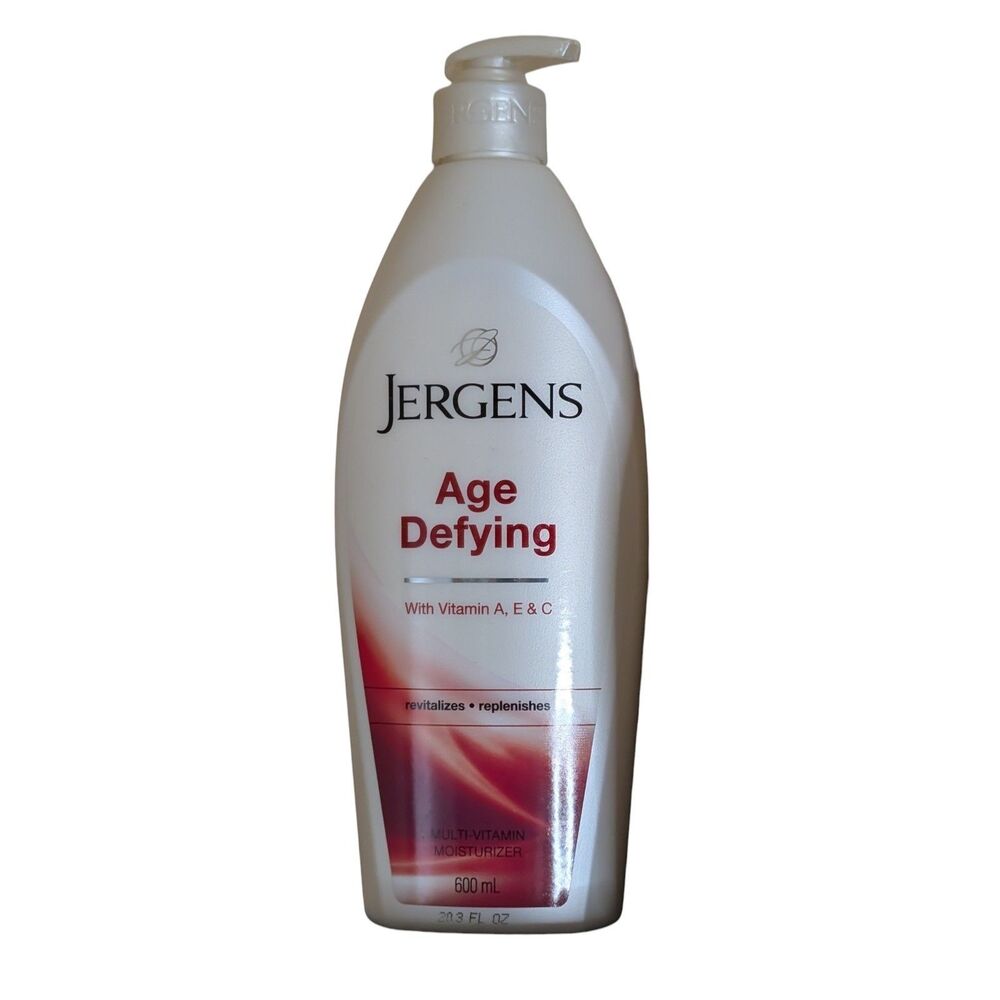 Jergens Age Defying Lotion Vitamin A, E, & C 20.3 oz Pump Cherry Almond